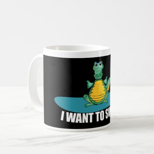 tasse de café crocodile (Devant gauche)