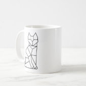 Tasse de café cubique de chat (Devant gauche)