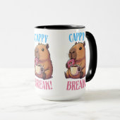 Tasse de café Cute Cappy Break Capybara | Anima dr (Devant droit)