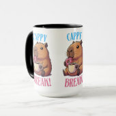Tasse de café Cute Cappy Break Capybara | Anima dr (Devant gauche)