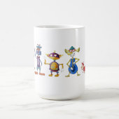 Tasse de café d'ABC de robot par chasse à Jerry (Centre)