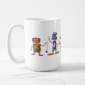 Tasse de café d'ABC de robot par chasse à Jerry (Gauche)