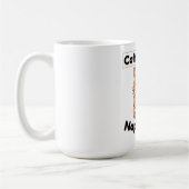 Tasse de café d'abord, sieste plus tard, chat mign (Gauche)