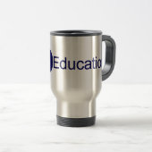 Tasse de café d'acier inoxydable de JCT4Education (Devant droit)