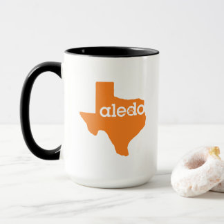 Tasse de café d'Aledo le Texas - orange et noire