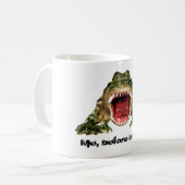 Tasse de café d'alligator (Devant gauche)