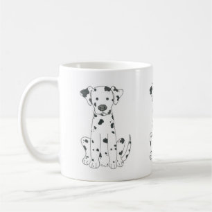 Tasse de café dalmatienne de chien