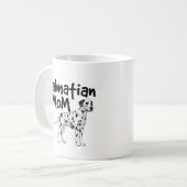 Tasse de café dalmatienne mignonne de femmes de (Devant gauche)