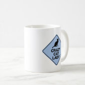 Tasse de café Dame Folle de Chats (Devant droit)