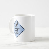Tasse de café Dame Folle de Chats (Devant gauche)