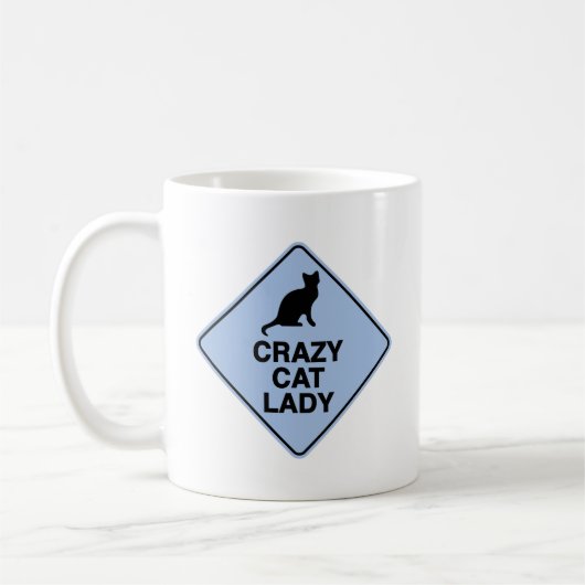 Tasse de café Dame Folle de Chats (Gauche)