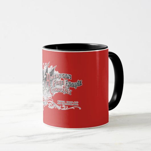 Tasse de café d'American Fire Engine Company (Devant droit)