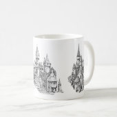 Tasse de café d'amusement de château de sable (Devant droit)