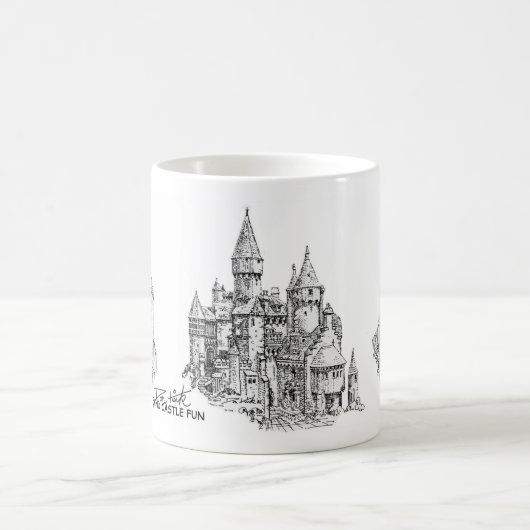 Tasse de café d'amusement de château de sable (Centre)