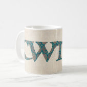 Tasse de café d'amusement, slogan de Gallois (Devant gauche)