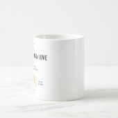 Tasse de café d'anatomie d'amour de chien (Centre)