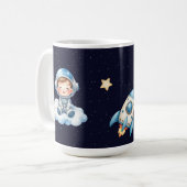 Tasse de café d'anniversaire d'astronaute de l'esp (Devant gauche)
