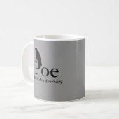 Tasse de café d'anniversaire de Poe 200th (Devant gauche)
