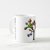 Tasse de café d'arbre de Joshua rétro (Devant gauche)