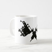 Tasse de café d'arme à feu de tatouage (Devant gauche)