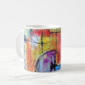 Tasse de café d'art abstrait (Devant gauche)