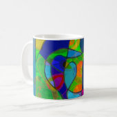 tasse de café d'art abstrait "abstract6" (Devant gauche)