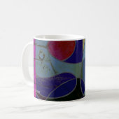 Tasse de café d'art abstrait "Variation Chandelle" (Devant gauche)