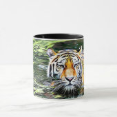 Tasse de café d'art numérique de réflexion de (Centre)