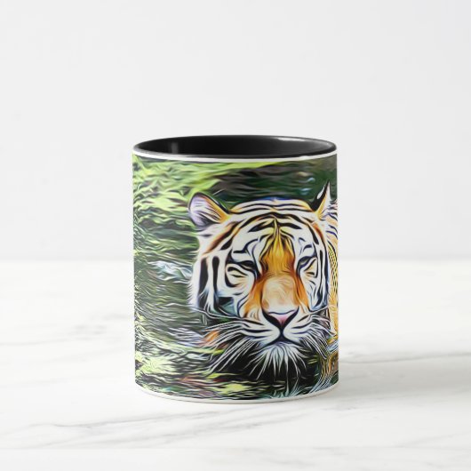 Tasse de café d'art numérique de réflexion de (Centre)