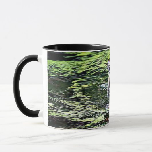 Tasse de café d'art numérique de réflexion de (Gauche)