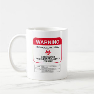 Tasse de café d'avertissement de Biohazard