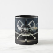 Tasse de café d'aviation avec l'attitude (Centre)