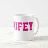 Tasse de café de #1 Wifey (Devant droit)