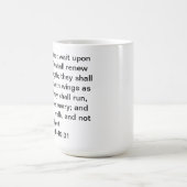 Tasse de café de 40:31 d'Isaïe (Centre)