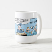 Tasse de café de bande dessinée d'aviation (Devant droit)