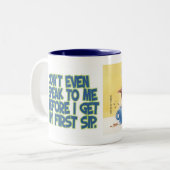 Tasse de café de bande dessinée de cheval (Devant gauche)