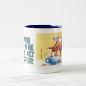 Tasse de café de bande dessinée de cheval (Centre)