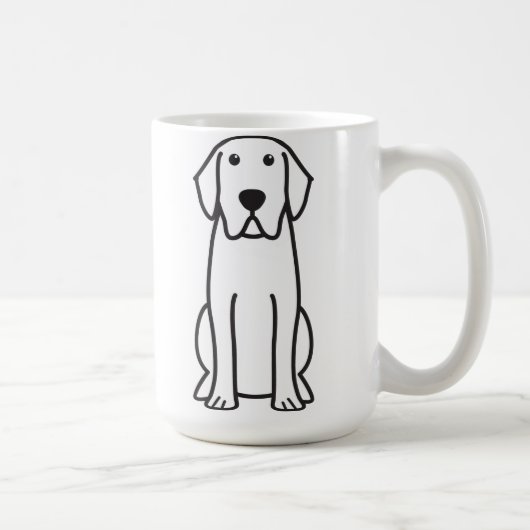 Tasse de café de bande dessinée de chien de (Droite)