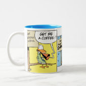 Tasse de café de bande dessinée de contrôle du (Gauche)