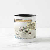 Tasse de café de bande dessinée de NASCAR (Centre)