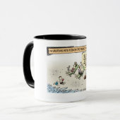 Tasse de café de bande dessinée de NASCAR (Devant gauche)