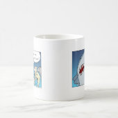 Tasse de café de bande dessinée de requin (Centre)