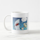 Tasse de café de bande dessinée de requin (Gauche)