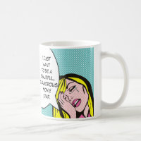 Tasse de café de bande dessinée de star de cinéma