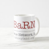 Tasse de café de BaRNI - de Basset Rescue Network (Devant droit)