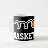Tasse de café de basket-ball du numéro 33 | (Devant gauche)