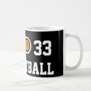 Tasse de café de basket-ball du numéro 33