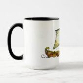 Tasse de café de bateau de navigation des norses (Gauche)