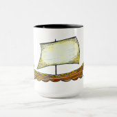 Tasse de café de bateau de navigation des norses (Centre)