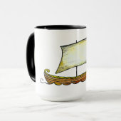 Tasse de café de bateau de navigation des norses (Devant gauche)